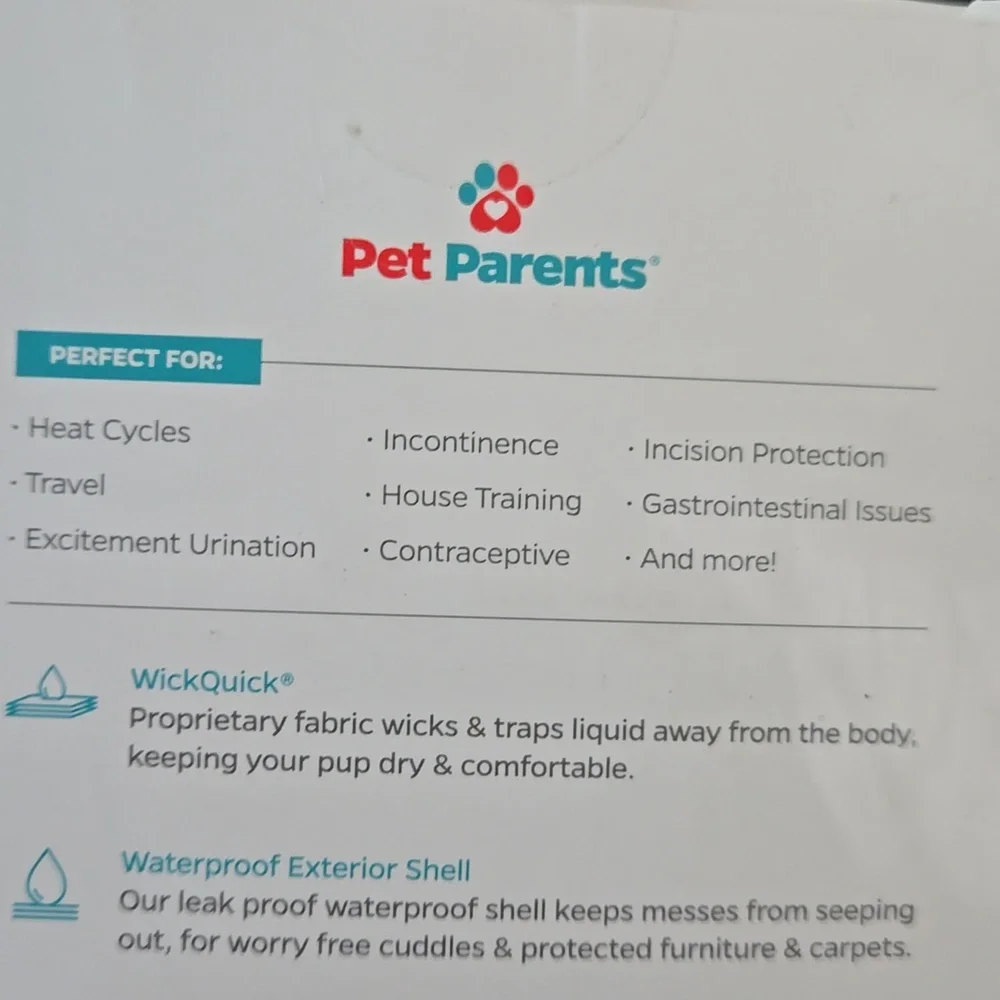 Pet Parents Premium Washable Dog Diapers Extendrs, (3pack) of Dog Diapers Female